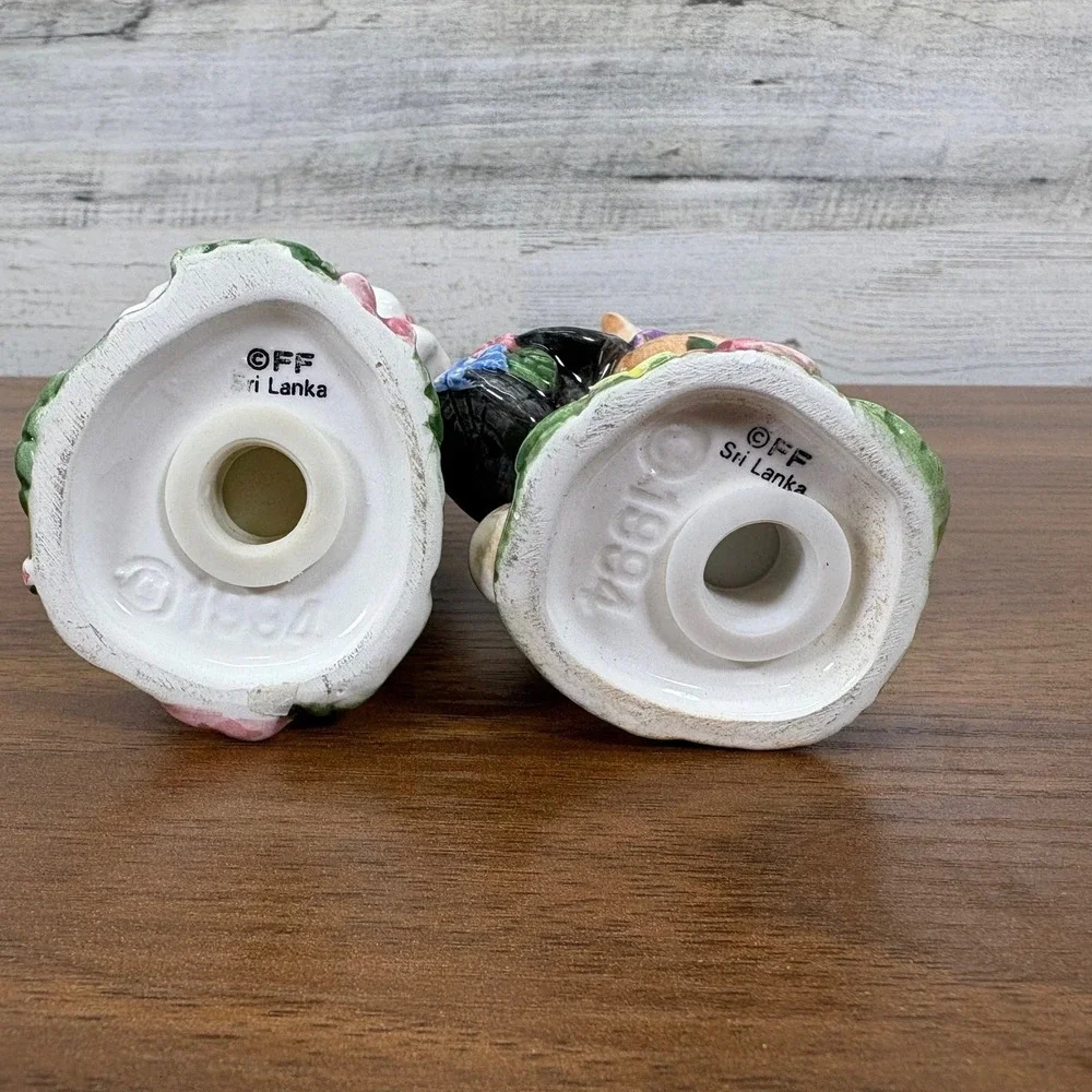 Fitz and Floyd Easter Bunny‎ Ceramic Salt and Pepper Shaker 1994